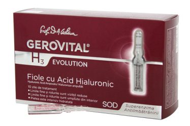Fiolele cu Acid Hialuronic Gerovital H3 Evolution, numarul 1 in Romania