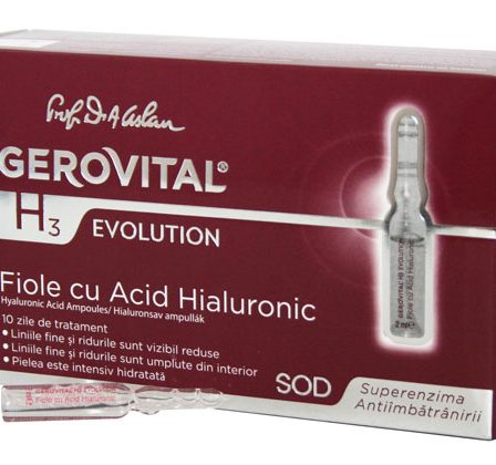 Fiolele cu Acid Hialuronic Gerovital H3 Evolution, numarul 1 in Romania