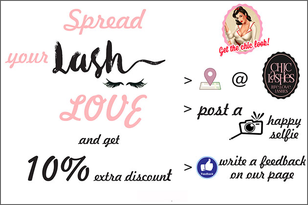 Spread your LASH love @ CHIC LASHES