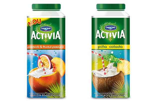 Activia Piersica si Fructul Pasiunii - Activia Pina Colada