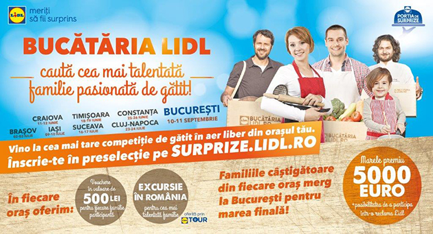 Bucataria Lidl cauta cea mai talentata familie pasionata de gatit