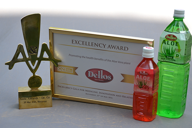 Dr. Oz a premiat bauturile racoritoare Dellos cu Aloe Vera
