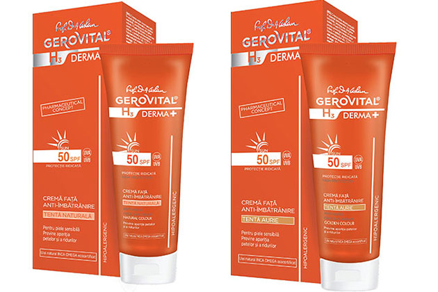 Doua noi produse dermatocosmetice, in gama Gerovital H3 DERMA+ SUN