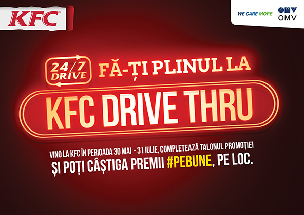 KFC lanseaza prima campanie dedicata restaurantelor de tip Drive Thru a brandului