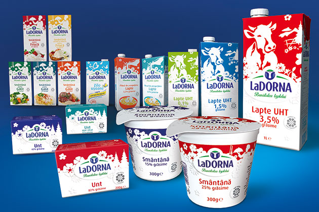 LaDORNA, brandul nr. 1 in calitatea laptelui din Romania, se relanseaza cu o noua identitate vizuala pentru toate gamele de produse lactate