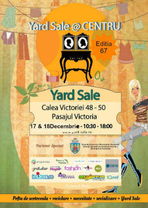 Yard Sale 17 & 18 Decembrie la barul Centru
