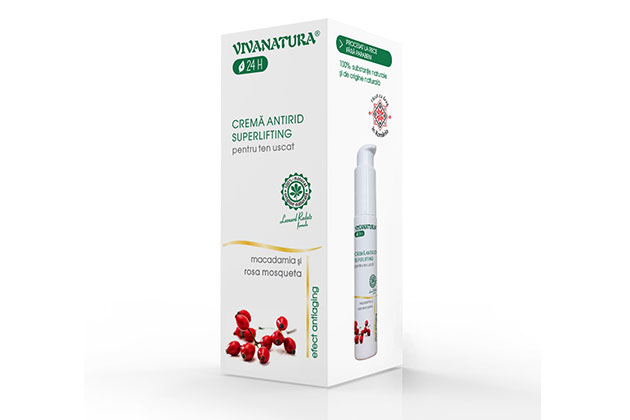 24 ore de superlifting si hidratare pentru tenul uscat - Ingrijirea corecta si eficienta cu Macadamia si Rosa Mosqueta