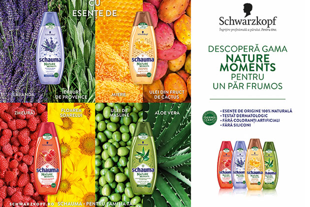 Schauma NATURE MOMENTS: inspiratie din natura