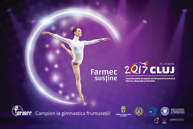 Campion la gimnastica frumusetii, Farmec devine partener oficial al Campionatelor Europene de Gimnastica Artistica Petrom