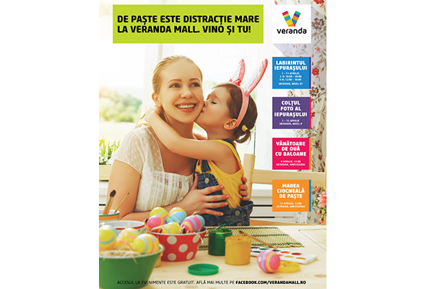De Paste, intreaga familie se bucura de surprize la Veranda Mall
