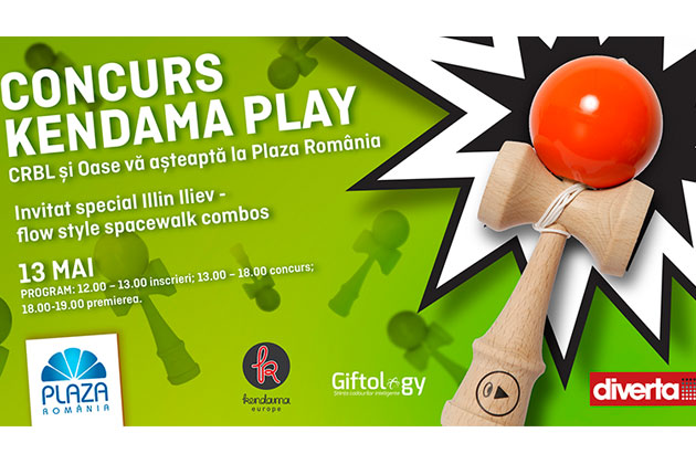 Intra in super-competitia Kendama Play, la Plaza Romania si poti castiga o saptamana de training kendama cu C.R.B.L.!