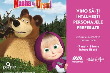 Trei saptamani de distractie pentru copii cu Masha si Ursul la Mega Mall