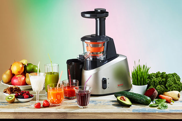 Sucuri sanatoase la tine acasa! Cu tehnologia prin presare la rece de la Tefal Infiny Juice te bucuri de tot ce-ti ofera mai bun natura!