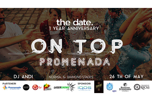 Brandul de petreceri exclusiviste thedate. sarbatoreste un an de la lansare cu un eveniment grandios pe rooftop-ul Promenada