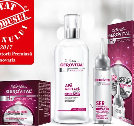 Gerovital obtine distinctia "Produsul Anului 2017" pentru noile produse antirid din gama Gerovital H3 Evolution