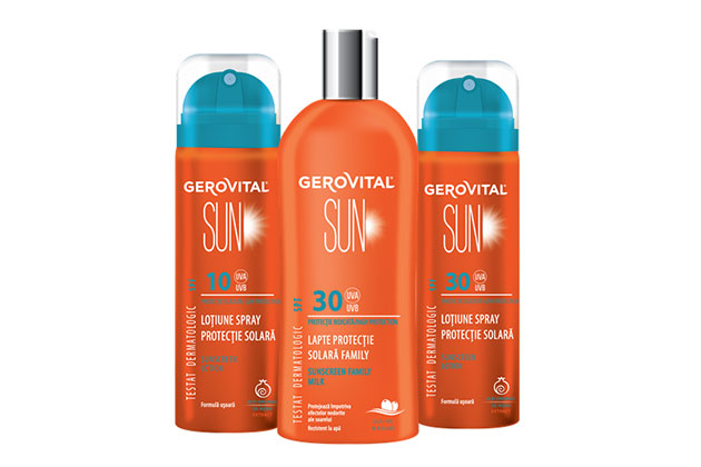 Farmec extinde gama Gerovital Sun cu 3 noi produse in ambalaje speciale