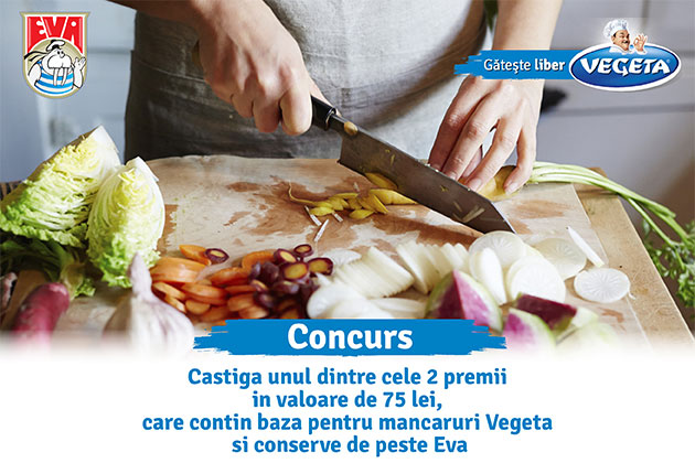 CONCURS: Castiga produse VEGETA si EVA de la Podravka