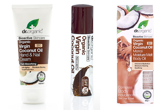 Piele stralucitoare si par hidratat cu gama Virgin Coconut Oil de la Dr. Organic
