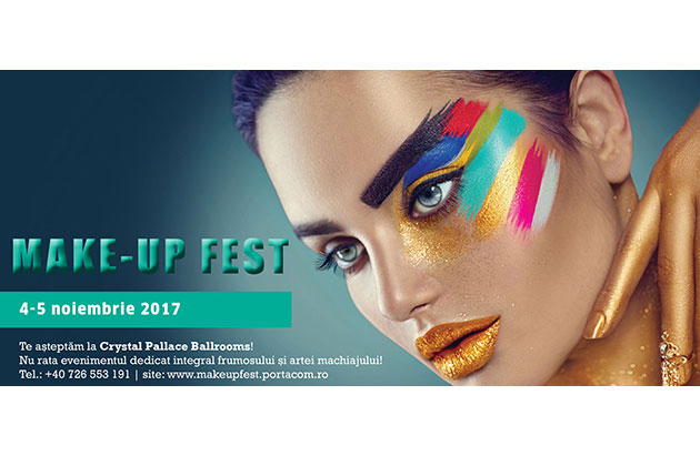 SAVE THE DATE: MAKE-UP FEST - 4 si 5 Noiembrie 2017 - Crystal Palace Ballrooms, Bucuresti
