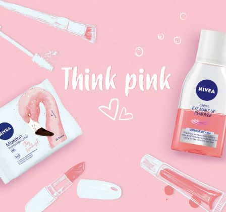 Think Pink cu noile servetele micelare si demachiantul bifazic NIVEA Pink Flamingo