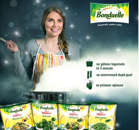 Pune magie in farfurie, cu legumele Bonduelle pregatite la abur