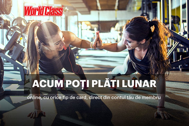 World Class anunta introducerea unei metode inovatoare de plata, pentru prima data pe piata de sanatate si fitness din Romania
