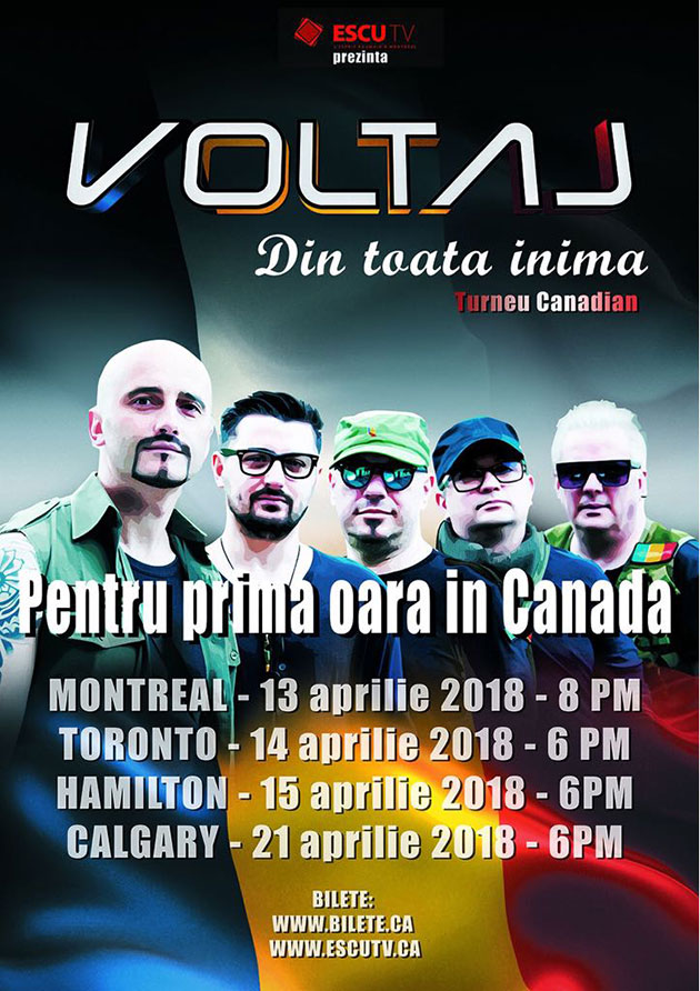 Voltaj concerteaza - Din toata inima - pentru Canada