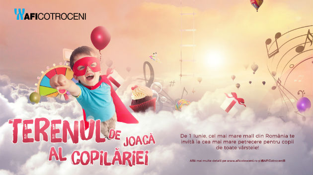De 1 Iunie, AFI Cotroceni devine terenul de joaca al copilariei!