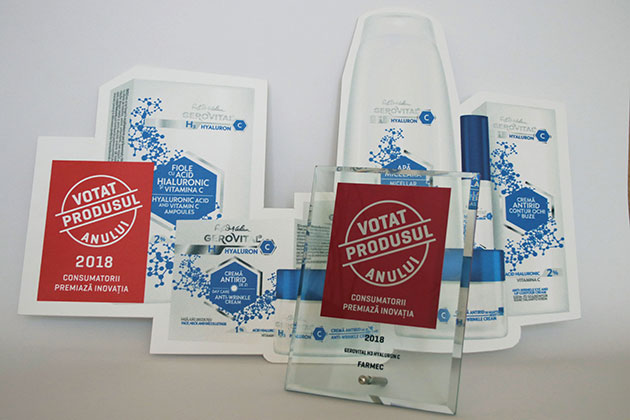 Gama Gerovital H3 Hyaluron C a fost desemnata ''Produsul Anului 2018''