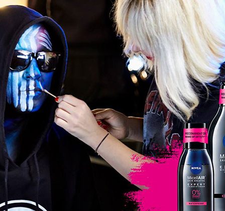 Cel mai mare utilizator de make-up din industria muzicala romaneasca se demachiaza ca un profesionist cu NIVEA MICELLAIR® EXPERT