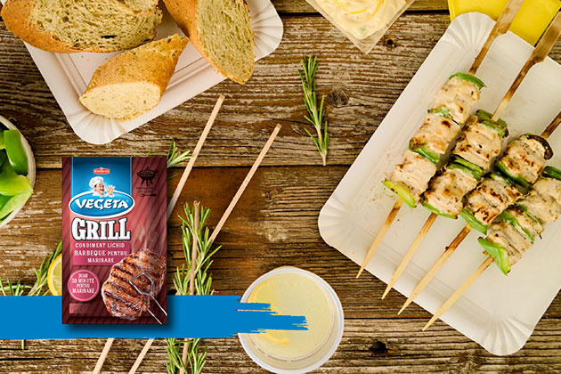 Vegeta condiment lichid Barbeque pentru marinare