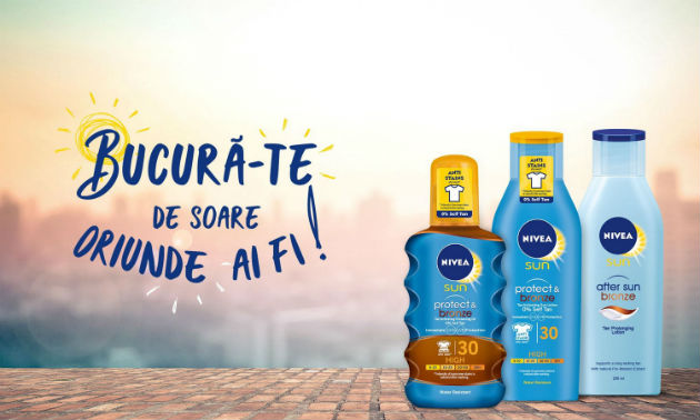 Bucura-te de soare oriunde ai fi cu NIVEA SUN!