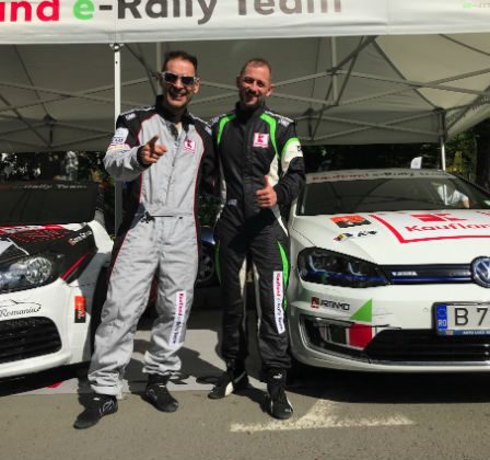 George Vintila, chef Bogdan Alexandrescu si primarul din Sinaia se bat pe prima masina electrica de raliu!