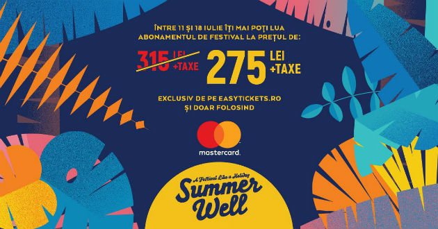 Mastercard devine partenerul Summer Well si ofera abonamente la pret preferential