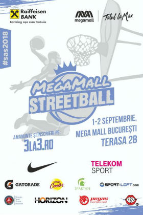 Baschet 3x3 la Max: Peste 250 de participanți vor juca noua disciplină olimpică la Raiffeisen Bank Mega Mall Streetball