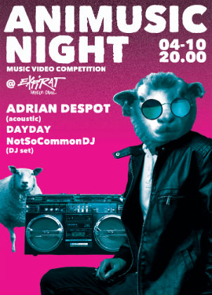 Anim'est de noapte: muzica live, animatii horror si experimente bizare. Live acoustic Adrian Despot si concert DayDay, la Animusic Night