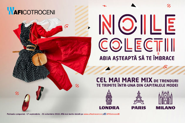 Descopera noile colectii din AFI Cotroceni care te pot trimite intr-una din capitalele modei!