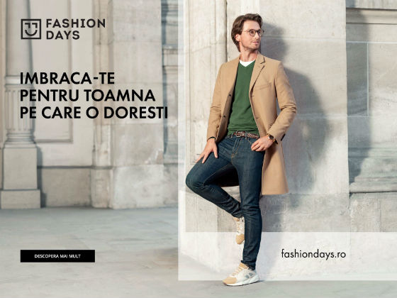 Fashion Days lanseaza noua colectie toamna-iarna si ridica nivelul experientei de shopping cu filtre noi si livrare in weekend