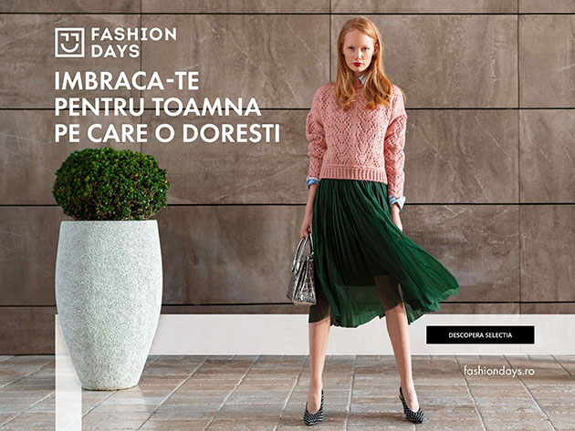 Fashion Days lanseaza noua colectie toamna-iarna si ridica nivelul experientei de shopping cu filtre noi si livrare in weekend