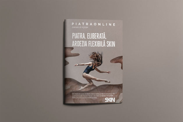 Marks semneaza campania de comunicare a pietrei reinventate: ardezia flexibila SKIN