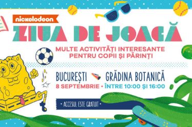 Nickelodeon organizeaza in Romania prima editie a evenimentului Ziua de Joaca, o zi departe de televizor si tehnologie