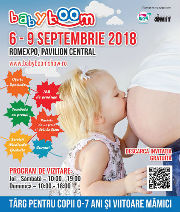 Pe 6 Septembrie incepe Baby Boom Show - la ROMEXPO