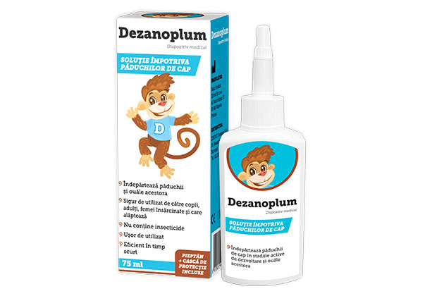 Elimina rapid problema paduchilor de cap cu Dezanoplum. Inceput de scoala si pentru paduchi? Nu si cu Dezanoplum