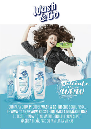 Bucura-te de proprietatile purificatoare ale micelelor din noua gama Wash & Go Ultra Delicate
