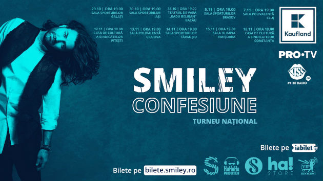 In perioada 29 octombrie - 18 noiembrie, Smiley este in primul turneu national, "Confesiune"