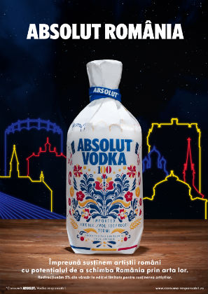 ABSOLUT se imbraca in primul design de inspiratie romaneasca
