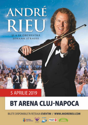 ANDRÉ RIEU in concert LIVE pentru prima data la Cluj-Napoca - 5 aprilie 2019, la BT ARENA