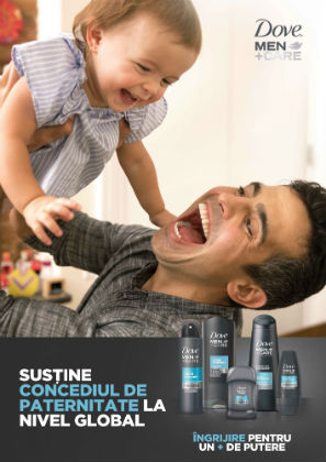 Alatura-te initiativei Dove Men+Care si sustine concediul paternal