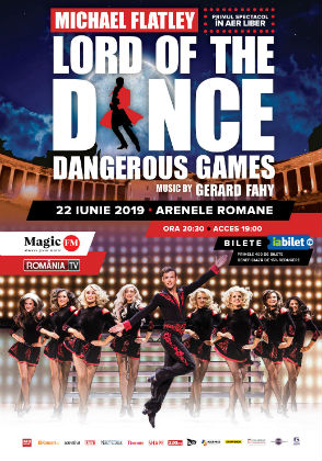 Cel mai bine primit spectacol al dansatorilor LORD OF THE DANCE va fi prezentat, la Bucuresti, pentru prima data pe o scena in aer liber