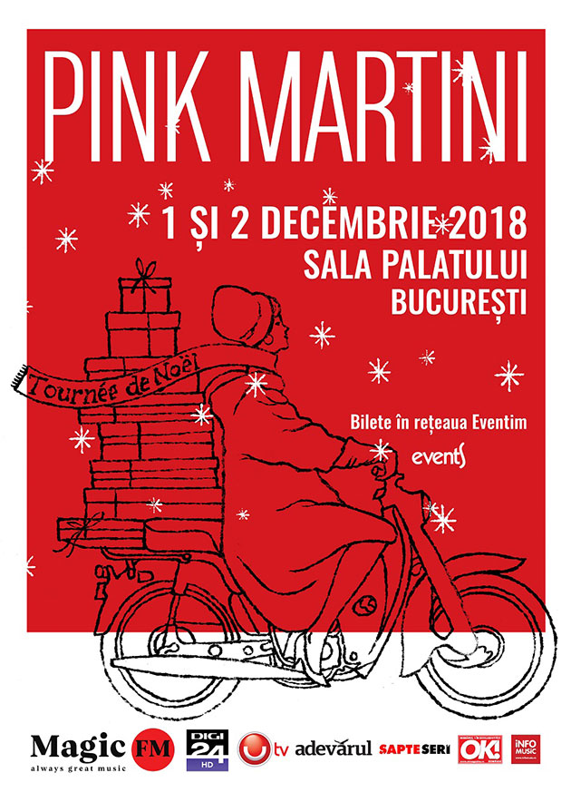 Deschidem sezonul de iarna la concerte: Pink Martini revine la Bucuresti pe 1 si 2 decembrie 2018, cu o colectie speciala de cantece de iarna!